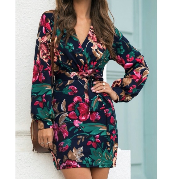 Floral Mini Dress - Picture 1 of 3